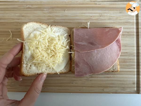 Croque monsieur au AirFryer - Préparation etape 3