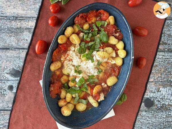 Baked feta gnocchi au Airfryer, le plat hyper rapide à préparer aux tomates cerise et feta! - Préparation etape 6