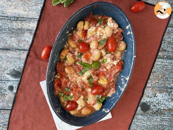 Baked feta gnocchi au Airfryer, le plat hyper rapide à préparer aux tomates cerise et feta! - Préparation etape 7