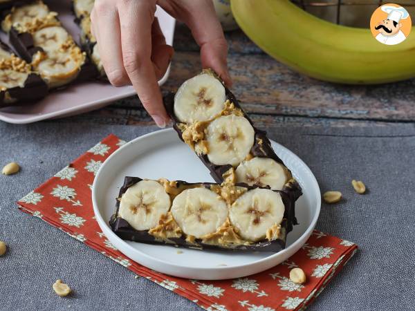 Mini tablettes banane, beurre de cacahuète et chocolat, ultra gourmandes et sans sucres ajoutés - Préparation etape 5