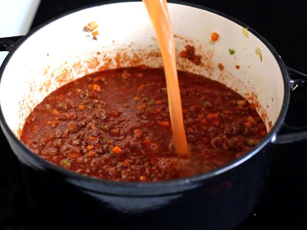 Sauce bolognaise maison - ragù alla bolognese - Préparation etape 5