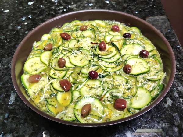 Tajine tunisien à la courgette (IG bas) - Préparation etape 2