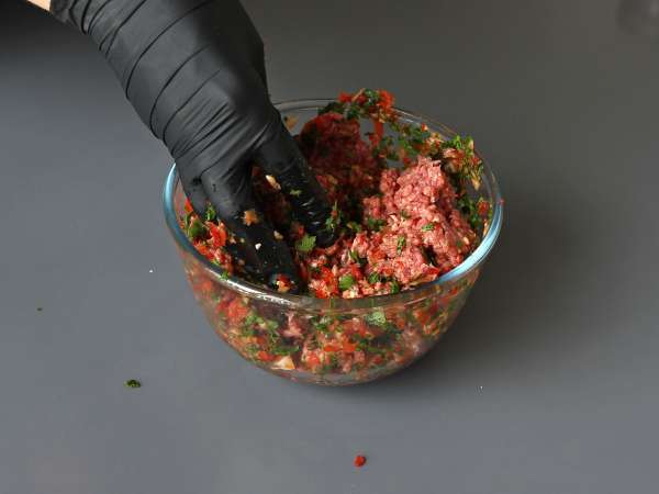 Brochettes lavash kebab avec des tortillas, cuisson facile au airfryer! - Préparation etape 3