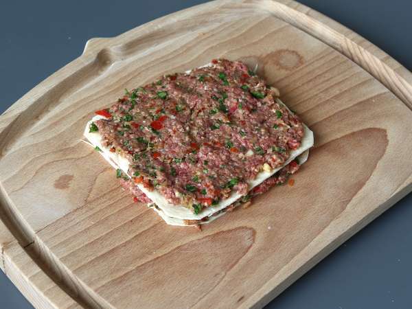 Brochettes lavash kebab avec des tortillas, cuisson facile au airfryer! - Préparation etape 5