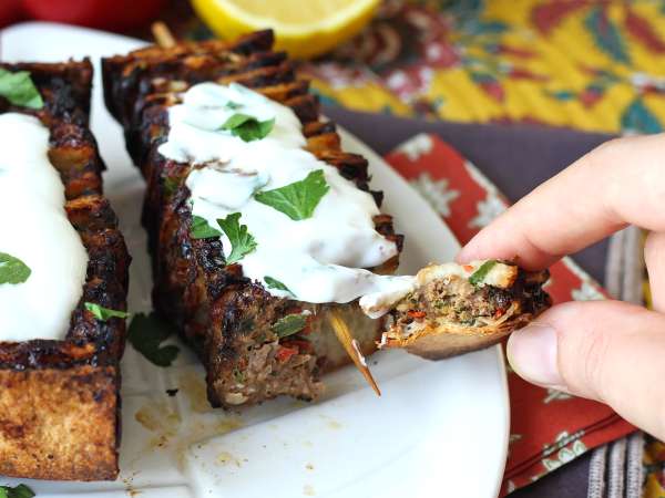 Brochettes lavash kebab avec des tortillas, cuisson facile au airfryer! - Préparation etape 11