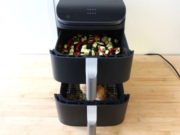 Poulet aux poivrons courgettes au air fryer : prêt en 20 minutes! - Préparation etape 3