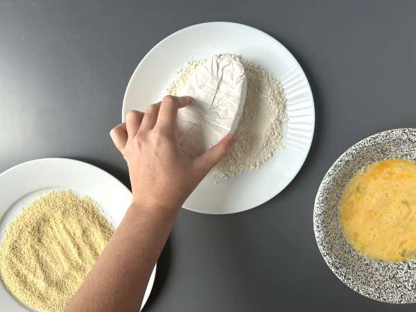 Caprice des dieux pané et pommes de terre grenaille au airfryer - Préparation etape 4