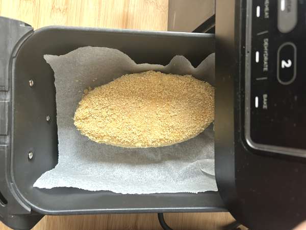 Caprice des dieux pané et pommes de terre grenaille au airfryer - Préparation etape 6