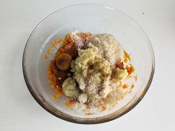 Pain de viande au potiron, champignons et scamorza : moelleux, filant et croustillant - Préparation etape 5