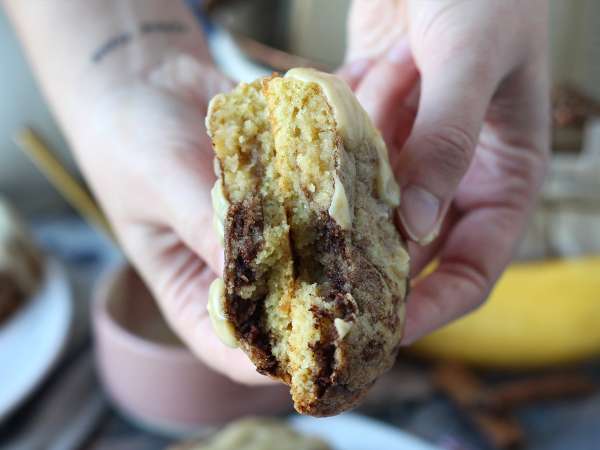 Cookies façon cinnamon rolls, fondants et croquants au bon goût de cannelle - Préparation etape 9