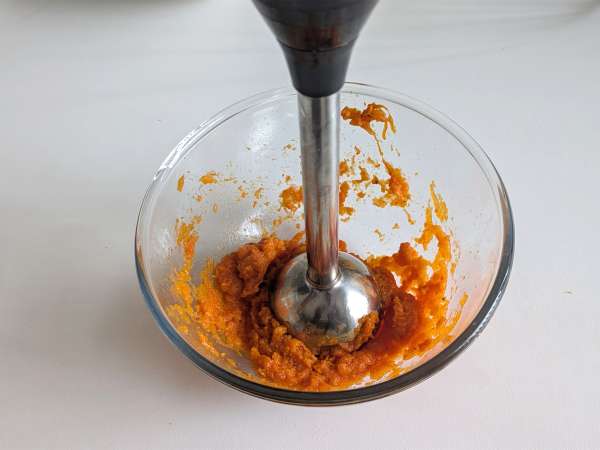 Gnocchi crémeux au potiron, fromage frais et noix - Préparation etape 1