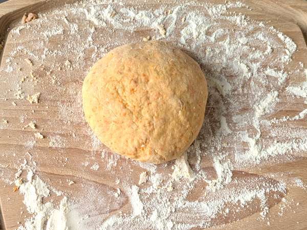 Gnocchi crémeux au potiron, fromage frais et noix - Préparation etape 3