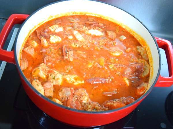 Jambalaya au quinoa (IG bas) - Préparation etape 3