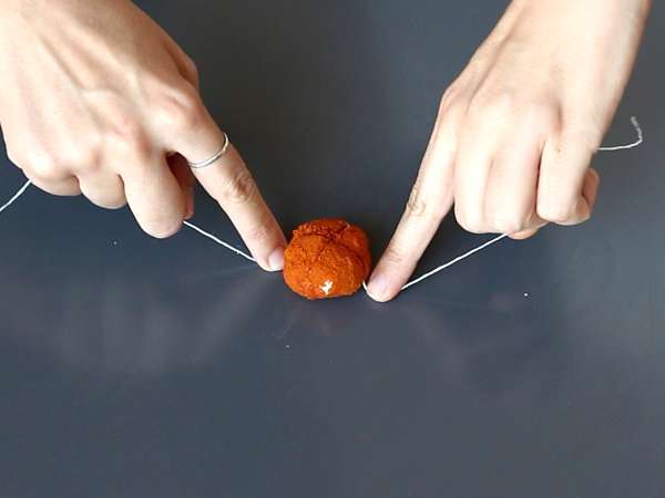 Fromage à tartiner pour l'apéro en forme de citrouilles, parfait pour Halloween! - Préparation etape 5