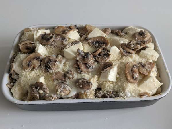 Gratin de pâtes aux champignons : la recette crémeuse parfaite pour l'automne - Préparation etape 9