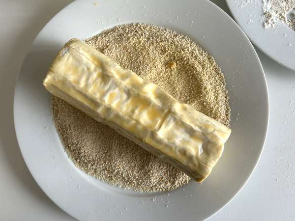 Bûche de chèvre panée au Air fryer, croustillante et fondante: le réconfort absolu! - Préparation etape 4