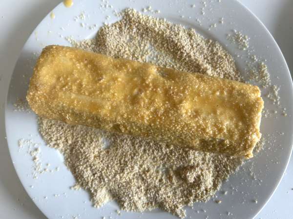 Bûche de chèvre panée au Air fryer, croustillante et fondante: le réconfort absolu! - Préparation etape 5