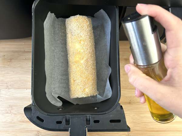 Bûche de chèvre panée au Air fryer, croustillante et fondante: le réconfort absolu! - Préparation etape 6