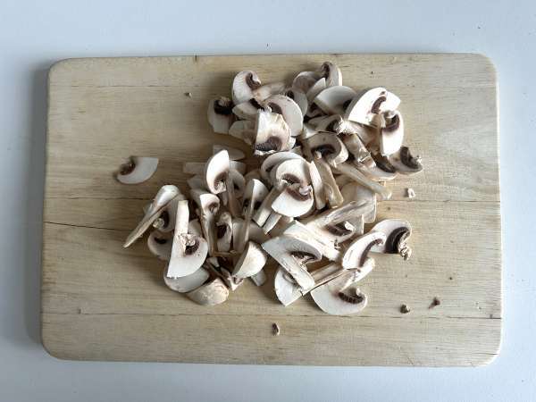 Petits flans aux épinards et aux champignons - Préparation etape 1