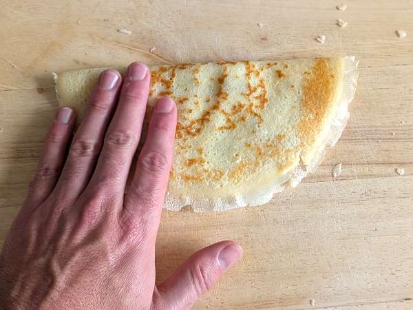 Crêpes salées à la ricotta et aux champignons - Préparation etape 9