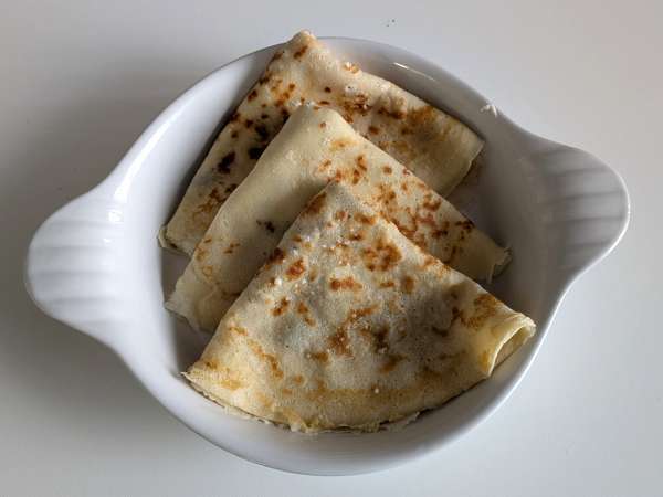 Crêpes salées à la ricotta et aux champignons - Préparation etape 11