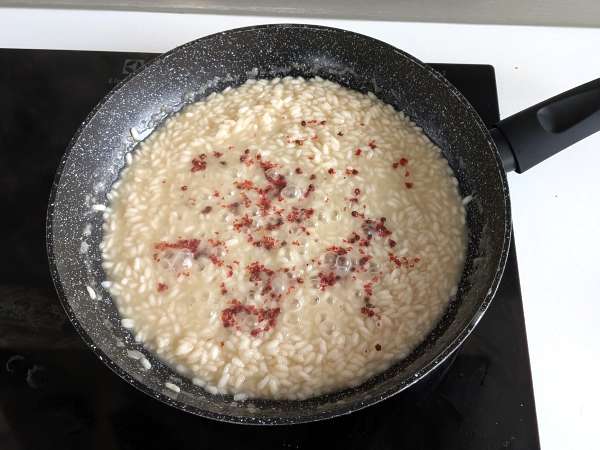 Risotto au citron vert et au poivre rose : une recette végétarienne raffinée - Préparation etape 5