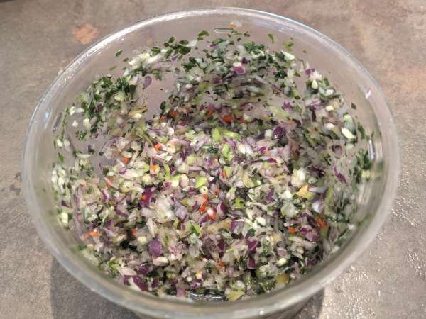 Acras de morue antillais - Préparation etape 2