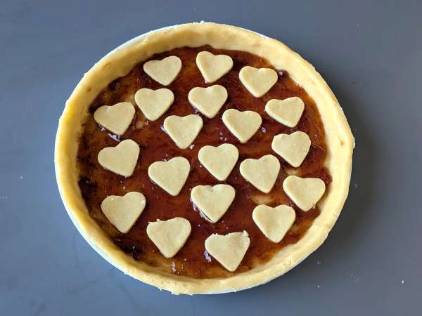 Tarte à la confiture de fraises : avec une déco parfaite pour la Saint-Valentin ! - Préparation etape 7