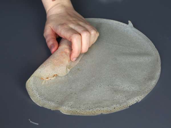 Nems aux crevettes au Air fryer - Préparation etape 6