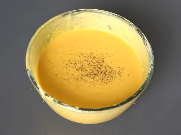 Brownie salé jambon-feta au potiron : la recette parfaite pour recycler une soupe! - Préparation etape 1