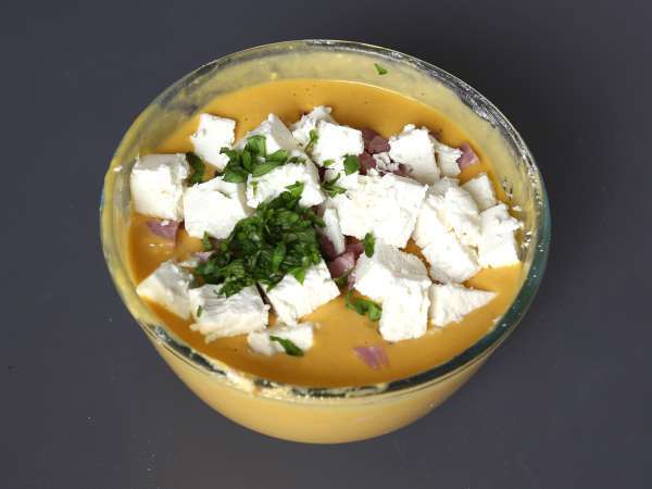 Brownie salé jambon-feta au potiron : la recette parfaite pour recycler une soupe! - Préparation etape 2