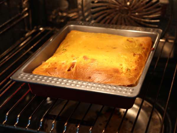 Brownie salé jambon-feta au potiron : la recette parfaite pour recycler une soupe! - Préparation etape 4