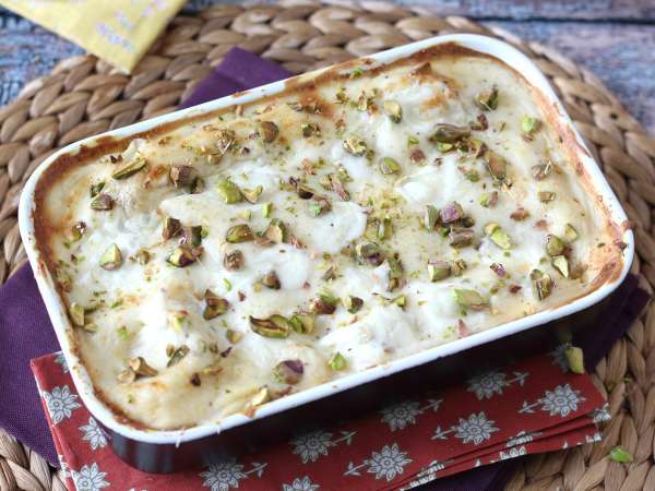 Lasagnes au saumon, à la burrata et aux pistaches - Préparation etape 9