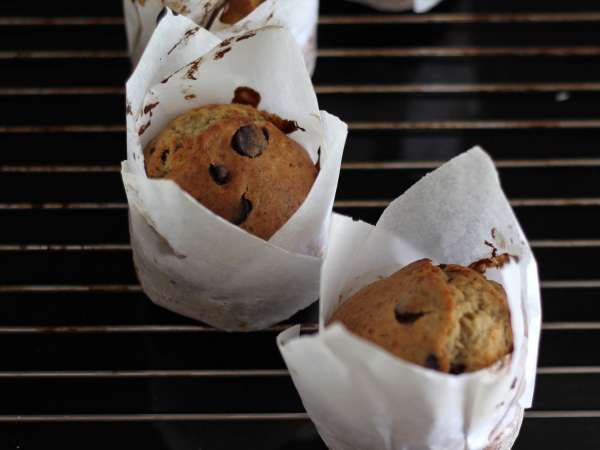 Muffins extra gourmands à la banane et aux pépites de chocolat - Préparation etape 9