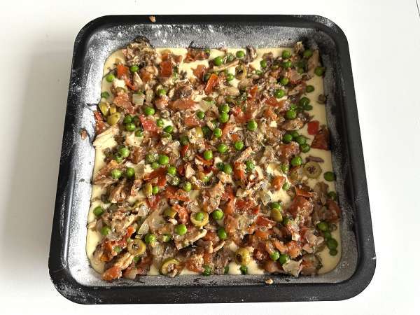 Cake aux sardines : une recette simple, moelleuse et pleine de goût - Préparation etape 8