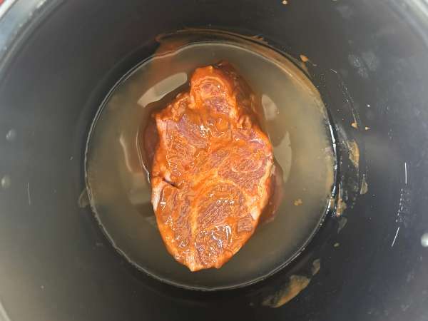 Pulled pork ou porc effiloché au Cookeo - Préparation etape 3