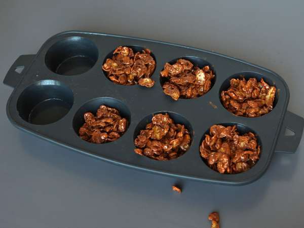 Nids de Pâques en roses des sables - Préparation etape 3