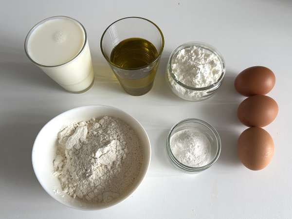 Pâte à cake salé au mixeur : facile, rapide et ultra moelleuse - Préparation etape 1