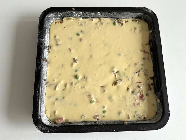 Pâte à cake salé au mixeur : facile, rapide et ultra moelleuse - Préparation etape 6