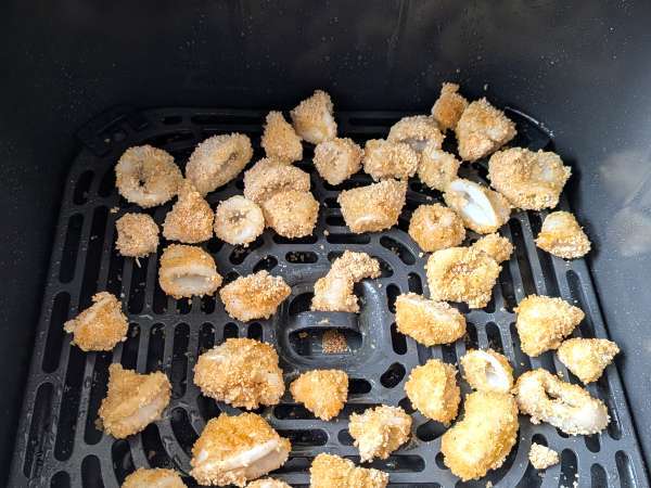 Anneaux de calamars au air fryer : croustillants, dorés et faciles à faire - Préparation etape 7