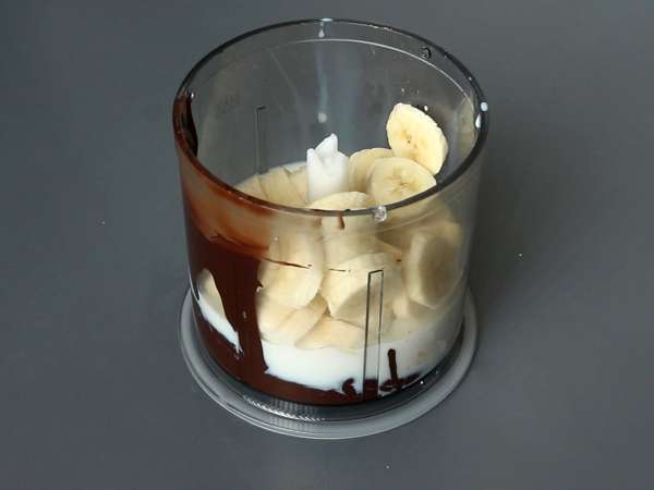 Crème dessert chocolat banane avec seulement 3 ingrédients! - Préparation etape 2