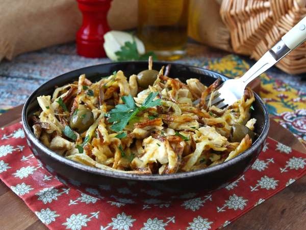 Frango à Brás : le plat portugais parfait pour utiliser un reste de poulet - Préparation etape 12