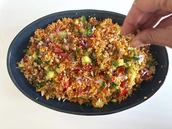 Taboulé au gaspacho, frais et sans cuisson - Préparation etape 5