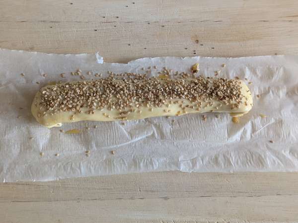 Roulés saucisse et fromage au air fryer - Préparation etape 7
