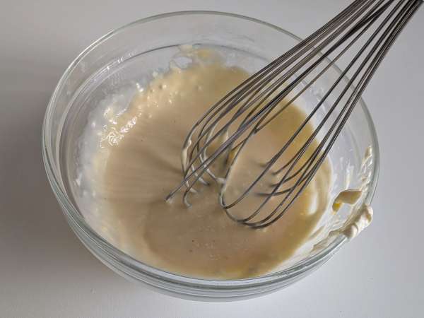 Flans salés aux olives et fromage frais au air fryer - Préparation etape 2