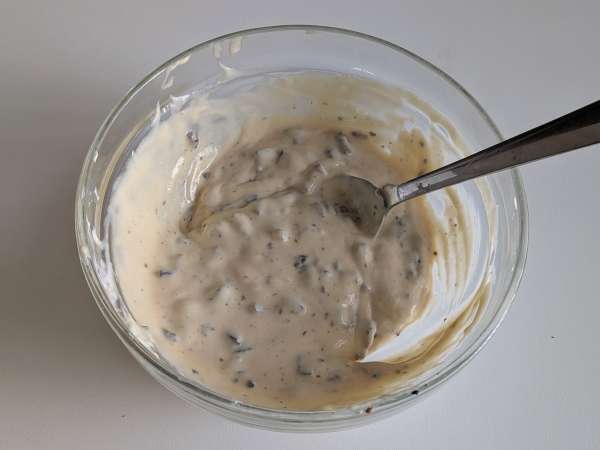 Flans salés aux olives et fromage frais au air fryer - Préparation etape 5