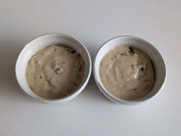 Flans salés aux olives et fromage frais au air fryer - Préparation etape 6