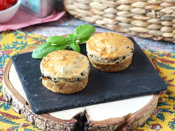 Flans salés aux olives et fromage frais au air fryer - Préparation etape 8