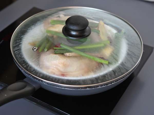 Poulet chinois vapeur au gingembre, ultra tendre et parfumé - Préparation etape 3