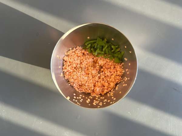 Pancakes salés aux lentilles corail : recette facile et protéinée - Préparation etape 2